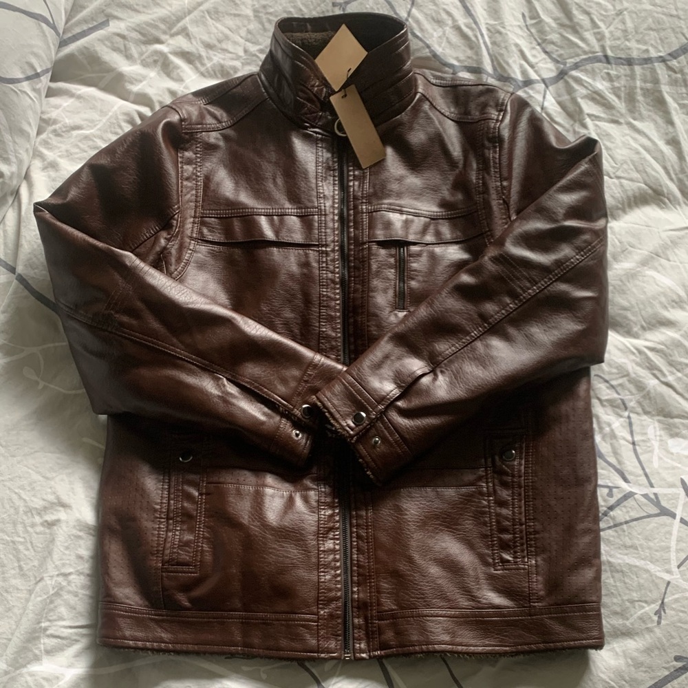Men’s Faux Leather Jacket
